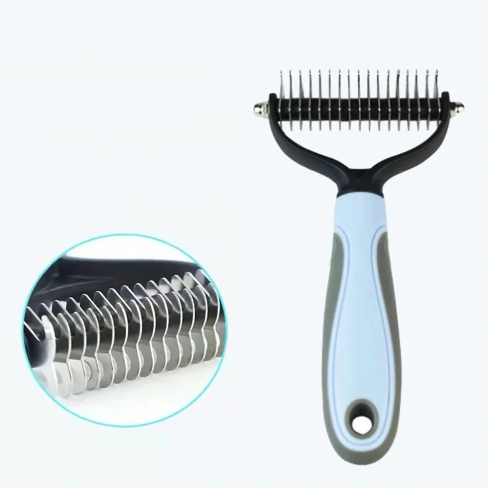 Pet Grooming Tool Comb Shedding Safe For Mid to Larger Size Dogs, Cats & Rabbits